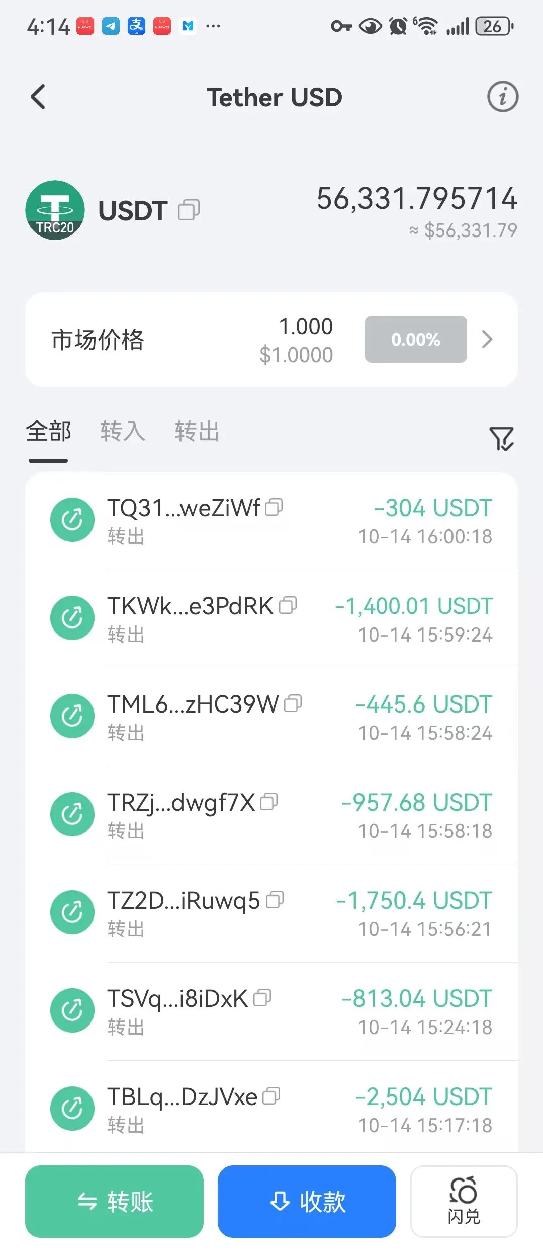 远恒集团出款地址日提现30万U，回本周期两三个月插图1