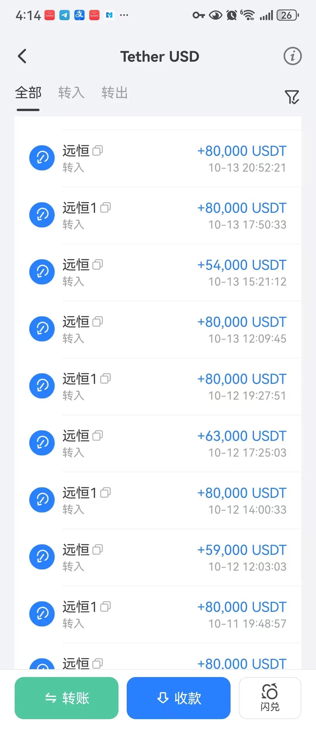 远恒集团出款地址日提现30万U，回本周期两三个月插图2